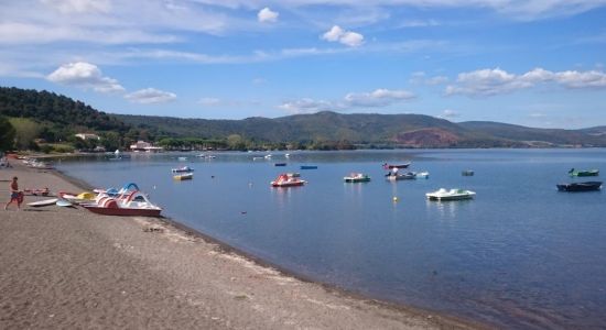Beach of Bracciano Lake