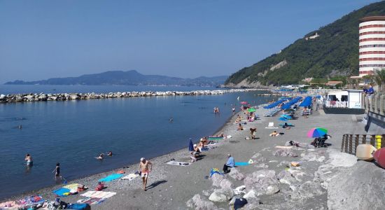 Spiaggia di Preli a Chiavari