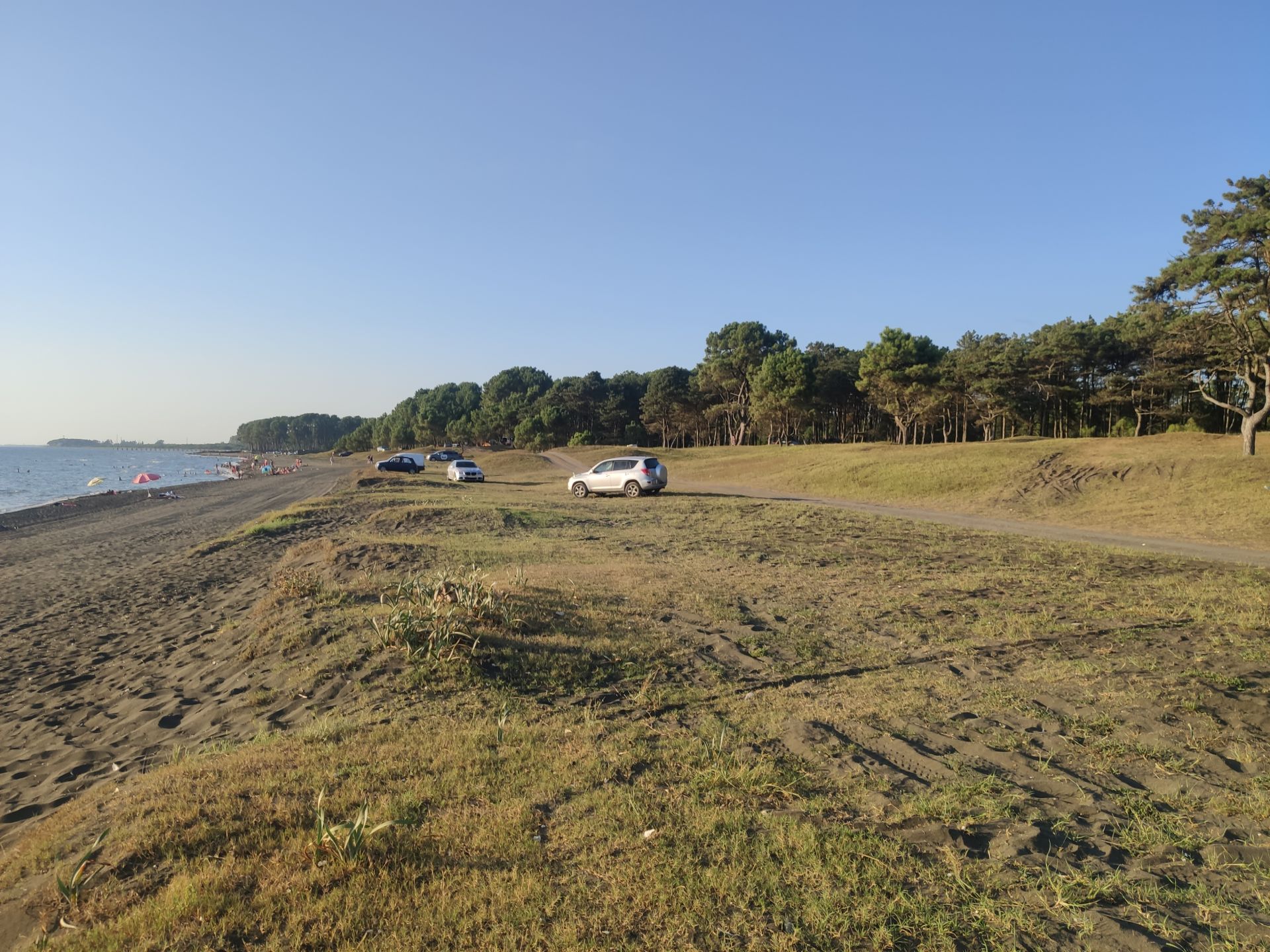 Foto de Ureki Nature beach con costa recta y larga