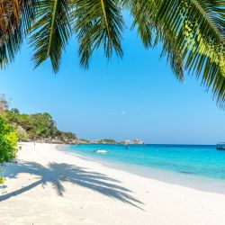Foto de Playa Eagle con costa recta y larga